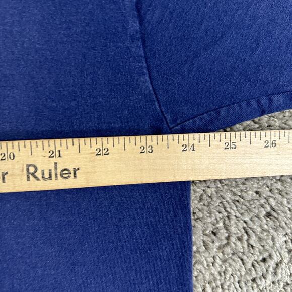 Yankees Stand For The Flag Shirt Mens 2XL Blue Hanes Patriotic Cross Graphic Tee - Picture 10 of 11